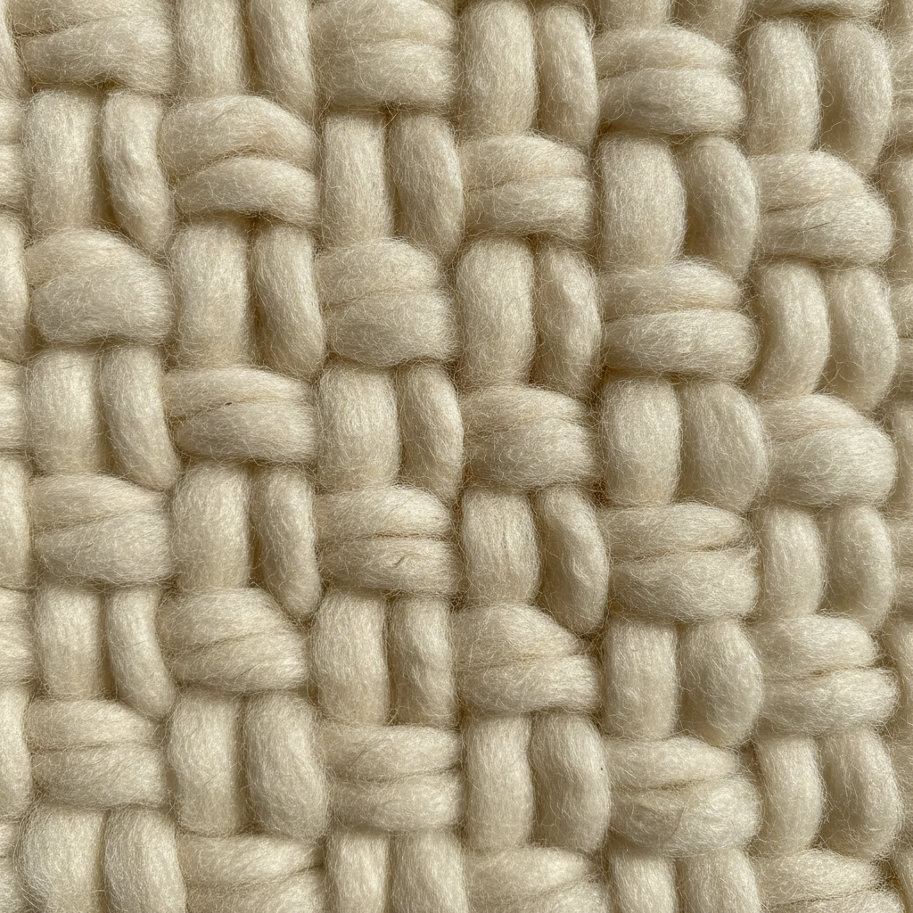 Natural wool fiber detail